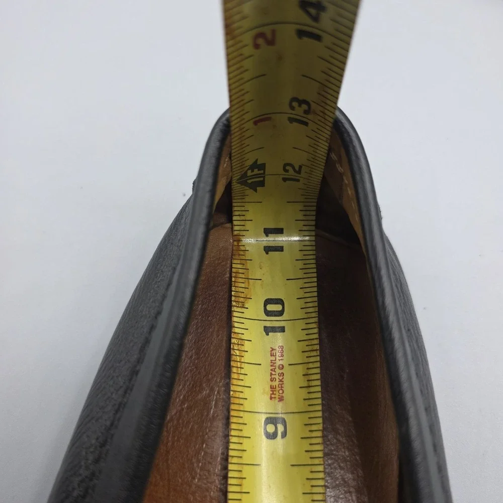 Bruno Parmigiani Penny Loafers Mens 45‎ Black Leather Driving Moccasin READ
